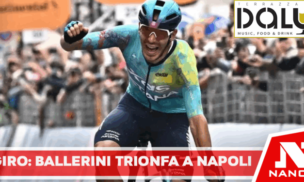Giro: Ballerini trionfa a Napoli, caduta a 400 metri dall’arrivo
