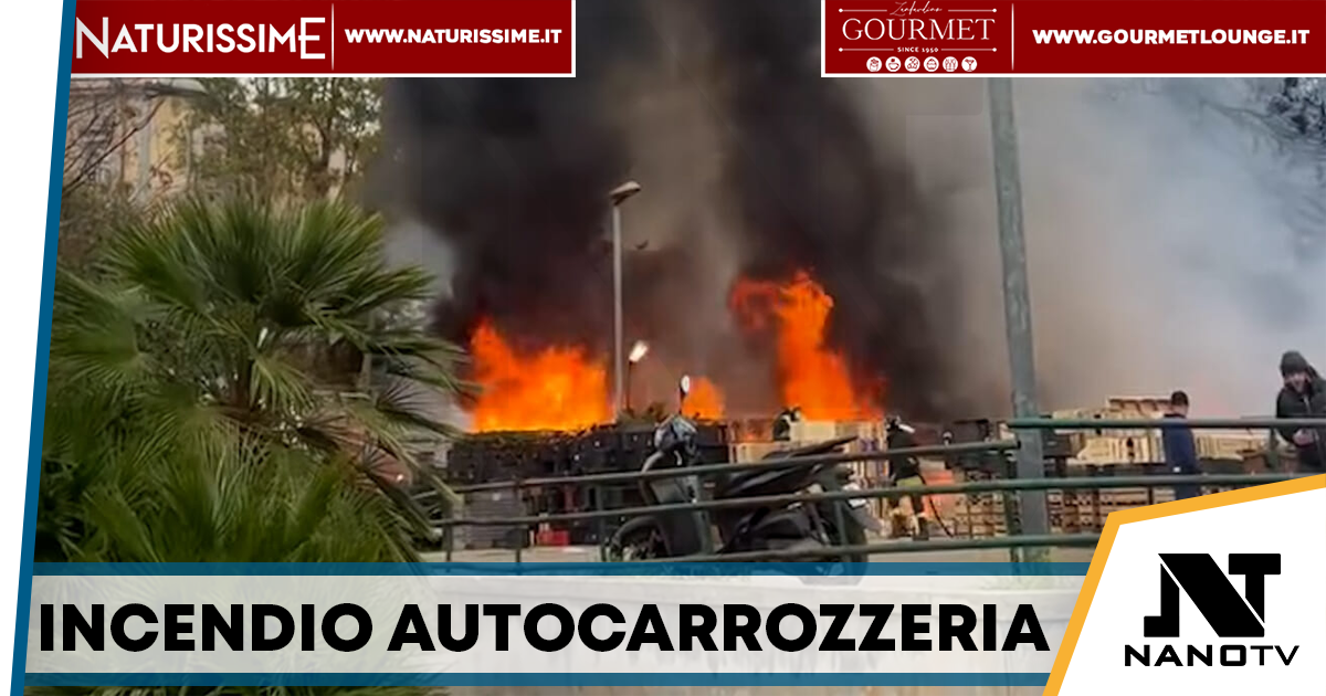 Roccarainola, incendio in autocarrozzeria: distrutti tre veicoli e altri danneggiati