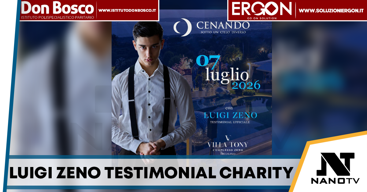 Luigi Zeno testimonial di “Cenando sotto un Cielo Diverso”: a Ercolano la serata charity dedicata alla solidarietà