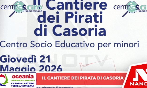 “Il Cantiere dei Pirati di Casoria”, nuovo centro socio educativo dedicato ai minori e alle attività di inclusione, crescita e supporto territoriale.
