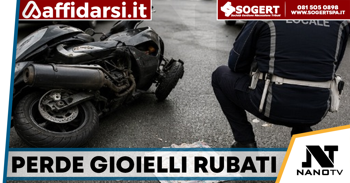 Investe un pedone e perde i gioielli rubati: scoperto dalla Polizia Locale