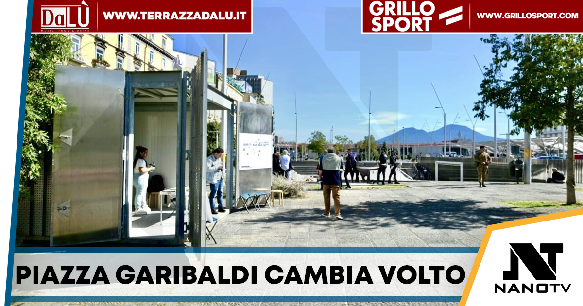 Piazza Garibaldi cambia volto: inaugurati sei nuovi chioschi tra cultura, inclusione e servizi
