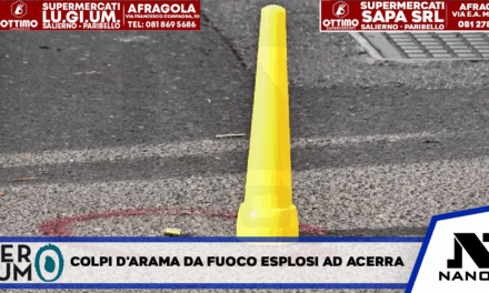 Colpi d’arma da fuoco esplosi in strada ad Acerra, nessun ferito