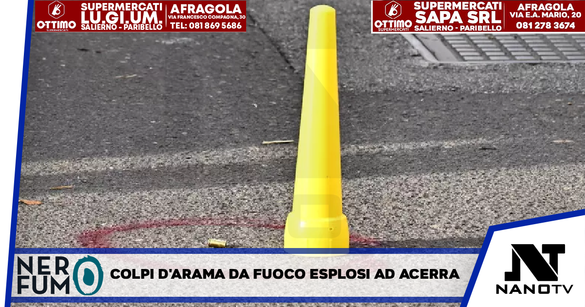 Colpi d’arma da fuoco esplosi in strada ad Acerra, nessun ferito