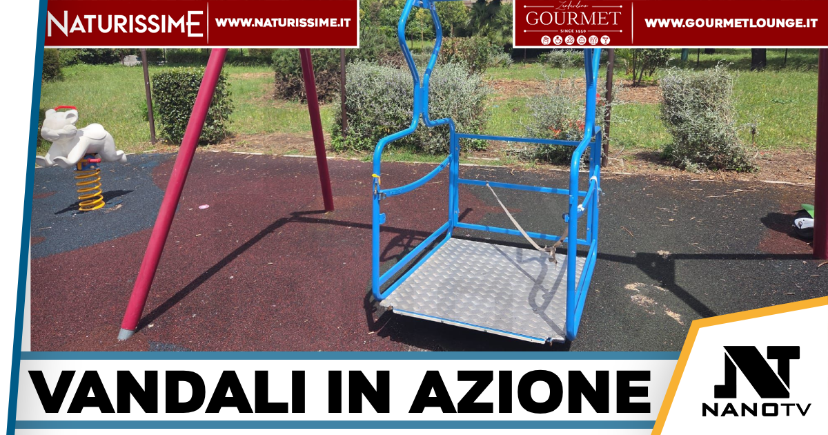Afragola-Vandalizzata la giostra inclusiva per bambini con disabilità