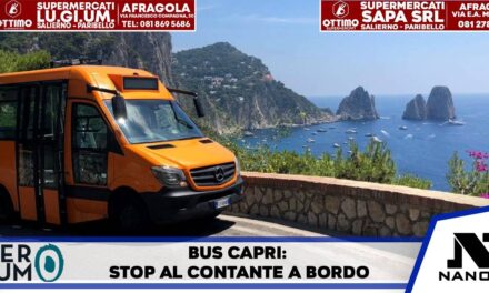 Capri, svolta digitale nel trasporto pubblico: da metà giugno stop al contante a bordo dei bus ATC