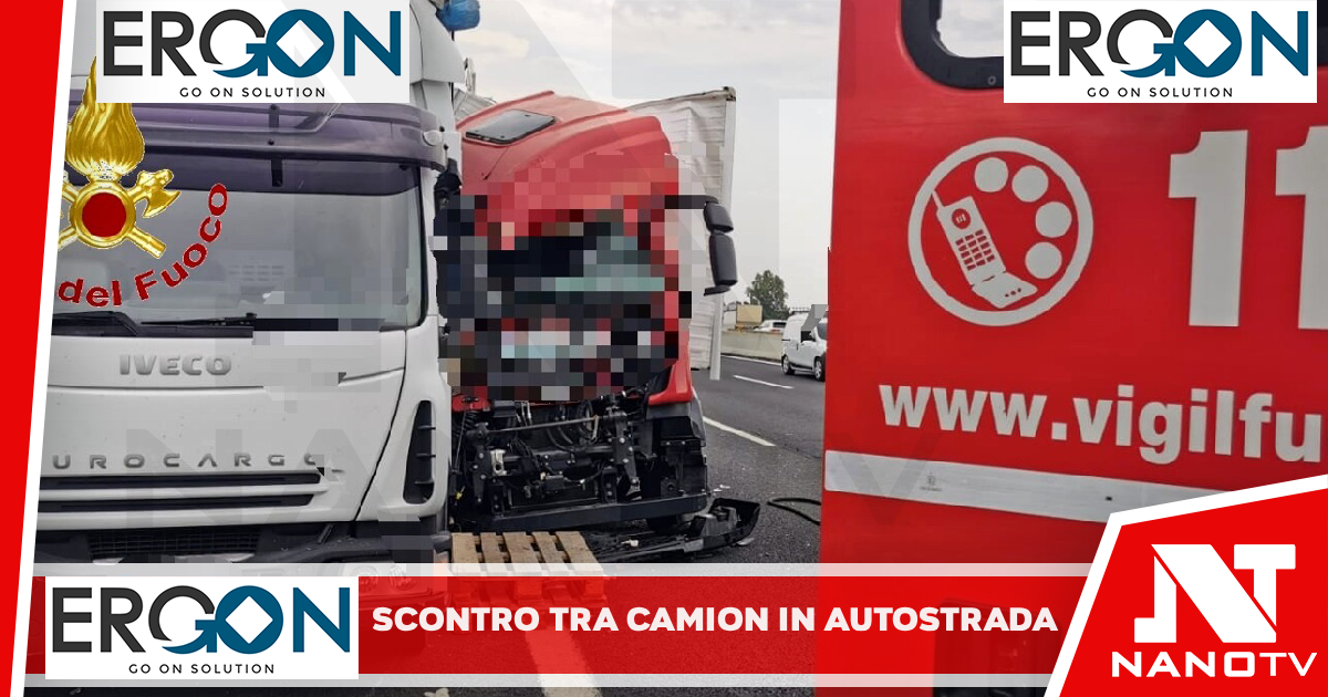 Scontro tra camion in autostrada: muore autotrasportatore casertano