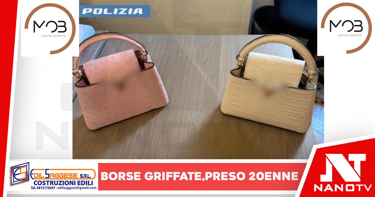 Capri-Ruba due borse “griffate”. Arrestato un 20enne dalla Polizia di Stato.