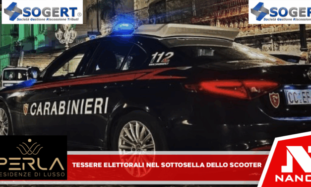 MUGNANO DI NAPOLI : Quando i Carabinieri hanno alzato il sottosella del suo scooter hanno trovato 11 tessere elettorali intestate ad altrettanti cittadini di Mugnano