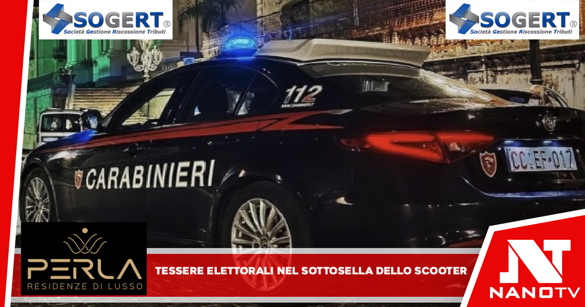 MUGNANO DI NAPOLI : Quando i Carabinieri hanno alzato il sottosella del suo scooter hanno trovato 11 tessere elettorali intestate ad altrettanti cittadini di Mugnano