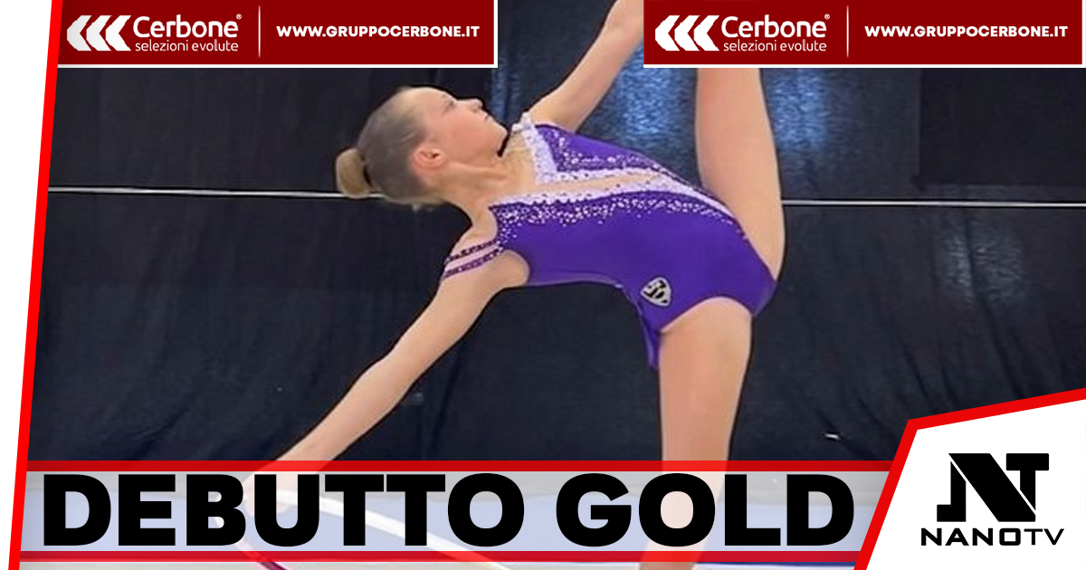 Ginnastica ritmica, la 10enne Chiara Cristiano debutta nel Campionato Gold