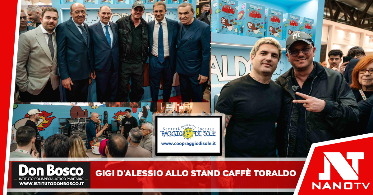 Gigi D’Alessio racconta il caffè napoletano allo stand Caffè Toraldo