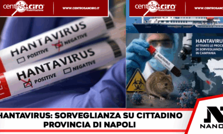 Hantavirus-Allerta in provincia Napoli:scatta la sorveglianza per un passeggero del volo del contagio