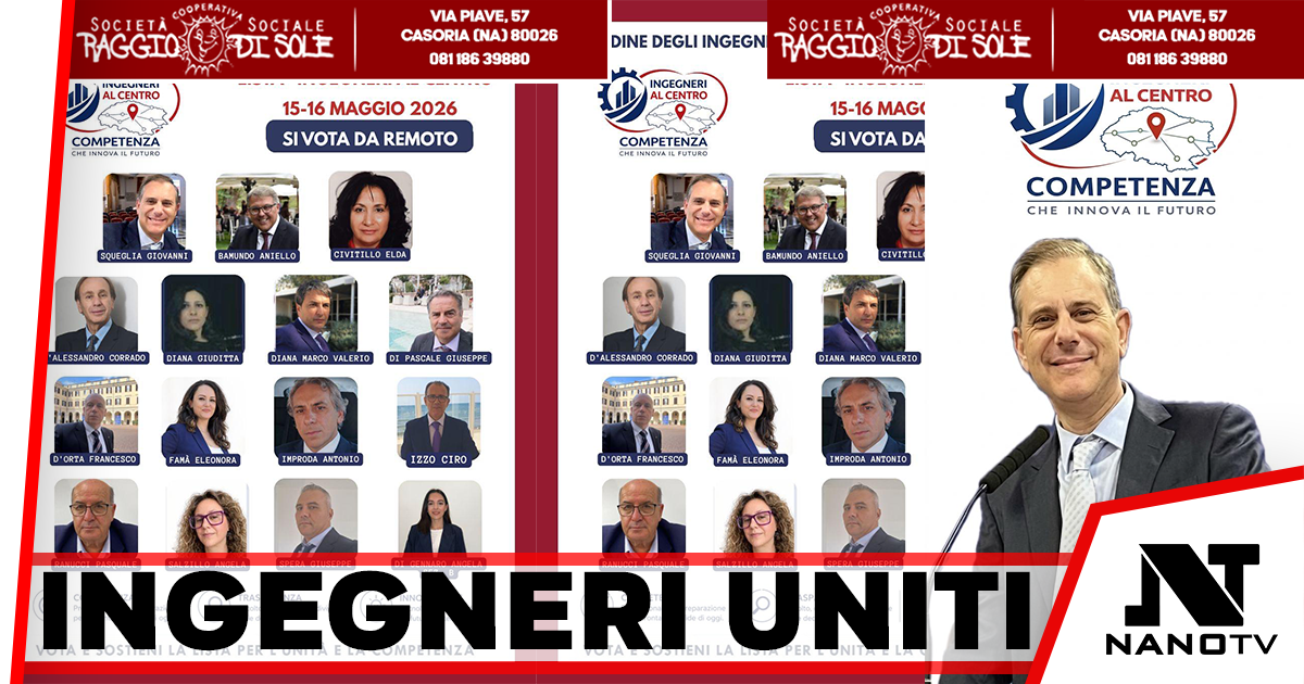 Caserta – “Ingegneri al Centro”, Giovanni Squeglia presenta la squadra per il rinnovo dell’Ordine degli Ingegneri