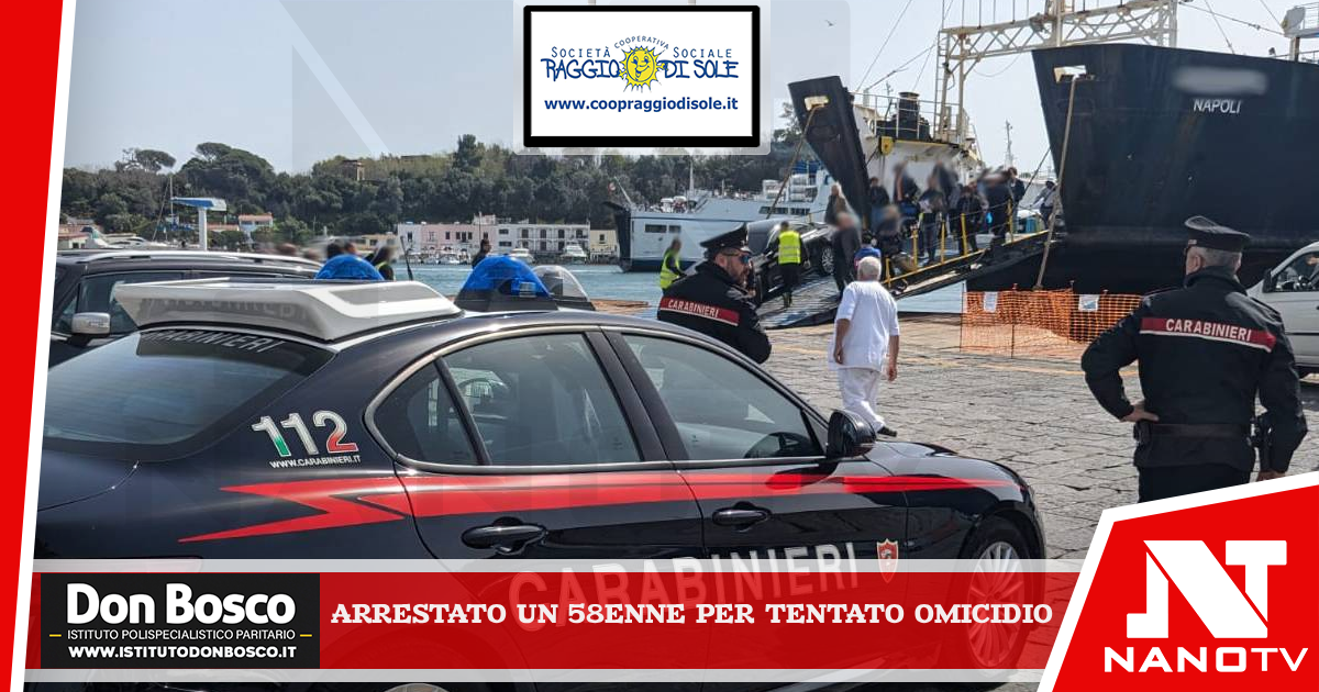  Ischia. I carabinieri hanno arrestato per tentato omicidio un 58enne del luogo.
