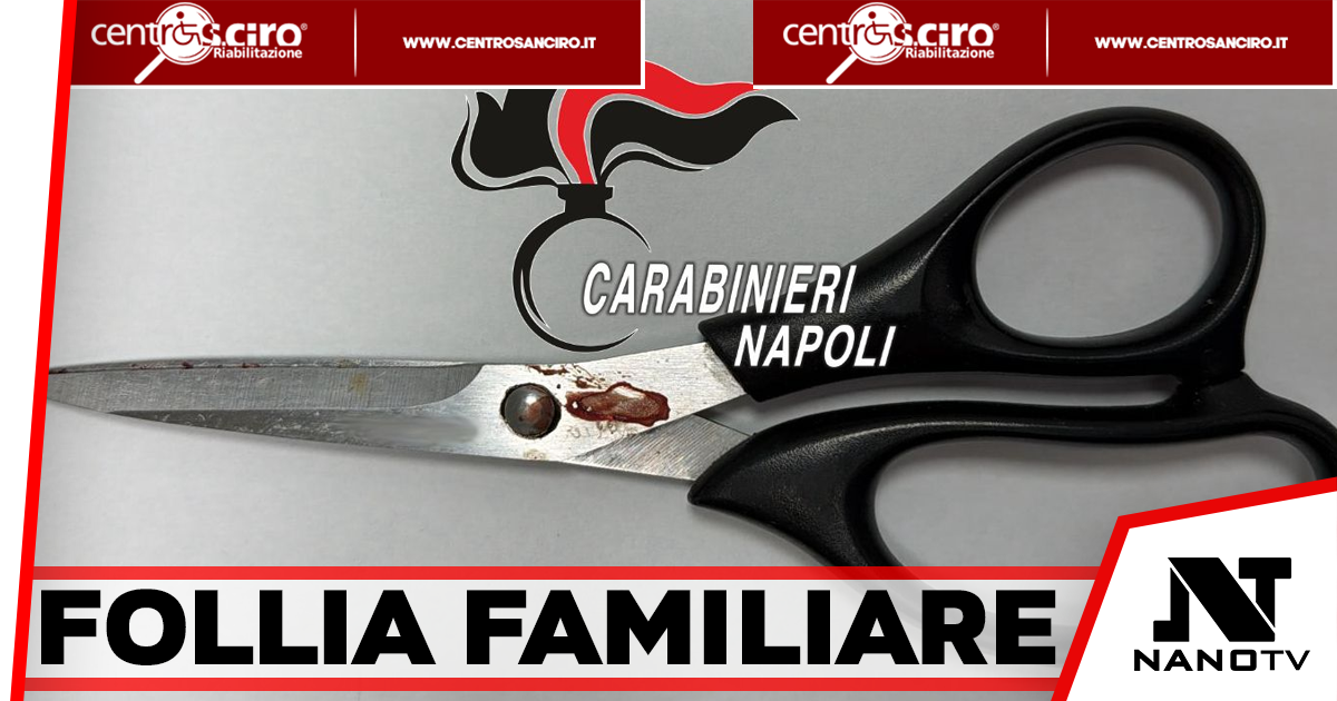 Napoli – Accoltella la moglie con le forbici, arrestato 66enne
