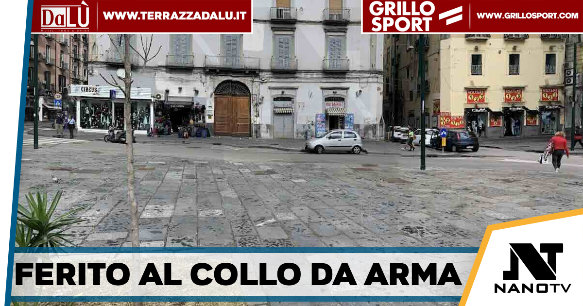 Napoli-Ferito al collo con un’arma da taglio