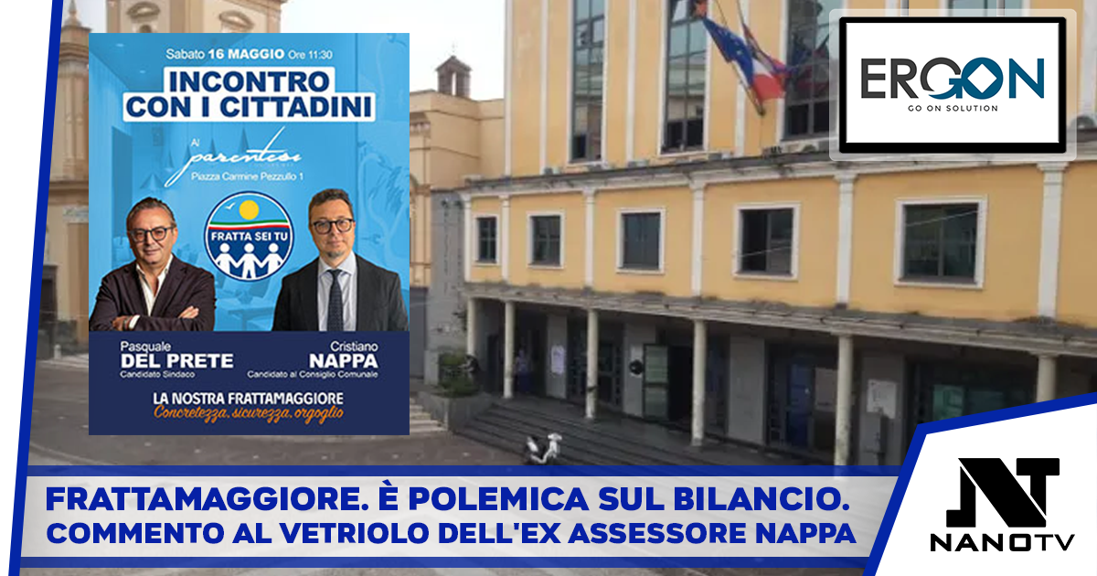 Frattamaggiore. Pasquale Del Prete e Cristiano Nappa domanin incontrano i cittadini: intanto è polemica sul bilancio. Commento al vetriolo dell’ex assessore