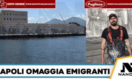 Napoli, al porto un murale dedicato a chi partiva per New York in cerca di futuro