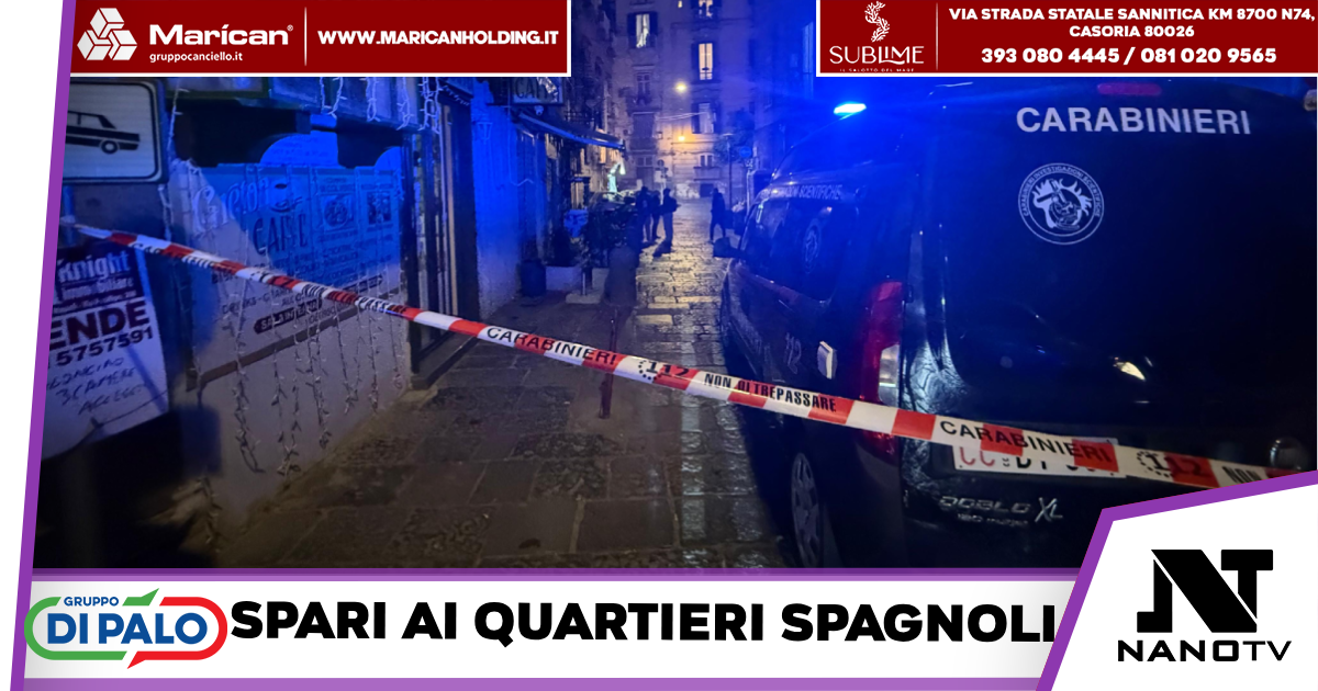 Napoli-48enne gambizzato in serata ai quartieri spagnoli