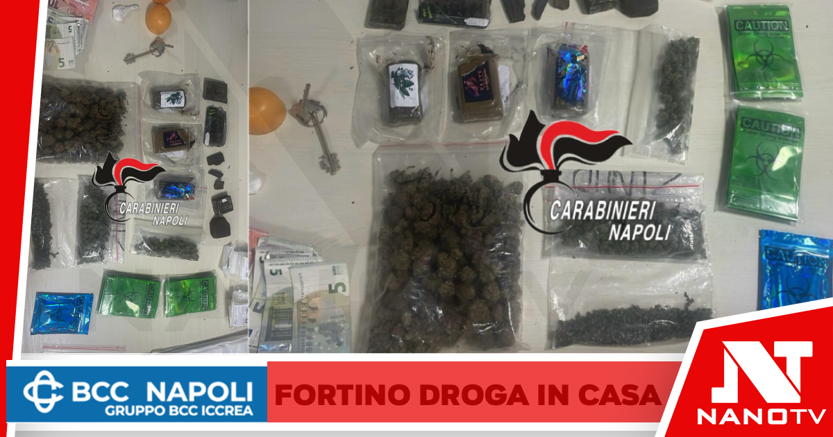 Napoli,Rione Traiano, arrestato per spaccio 21enne: sequestrata oltre mezzo chilo di droga
