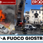 Napoli-A fuoco giostre nel Rione Sanita’,nube nera visibile in tutta la citta’
