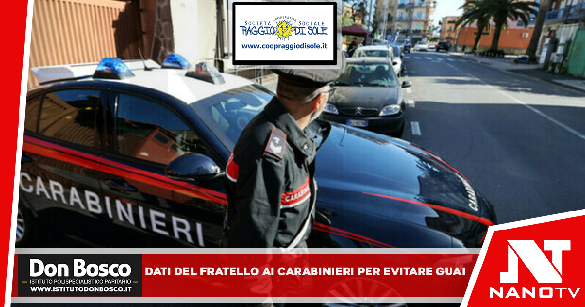 *TORRE DEL GRECO: i dati del fratello ai Carabinieri per evitare guai. 46enne arrestato*