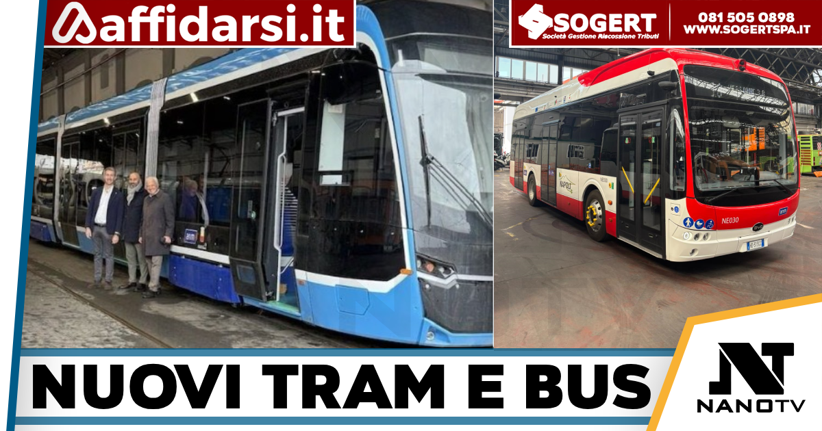 Napoli-Nuovi tram e bus elettrici in città con 80 milioni stanziati dalla Regione Campania