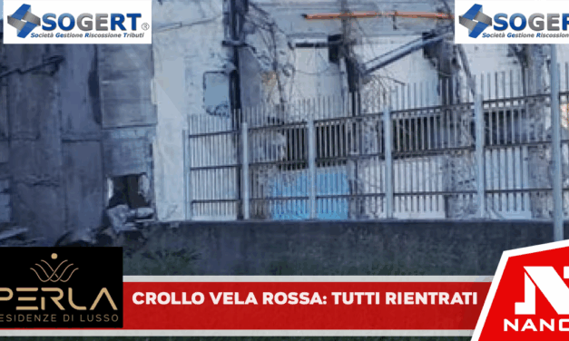 *CROLLO PARZIALE VELA ROSSA: IL PALAZZO DI VIA GOBETTI È COMPLETAMENTE AGIBILE, TUTTE LE FAMIGLIE SONO RIENTRATE IERI SERA*.