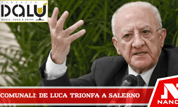 Comunali, De Luca trionfa a Salerno: ‘Ora lavoro senza respiro’