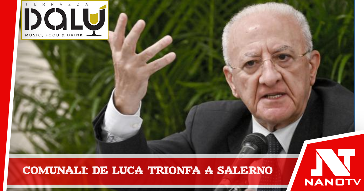 Comunali, De Luca trionfa a Salerno: ‘Ora lavoro senza respiro’