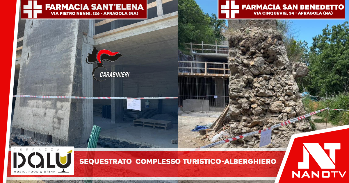 i Carabinieri della Compagnia di Sorrento hanno dato esecuzione a un decreto di sequestro a un noto complesso turistico-alberghiero sito in Anacapri