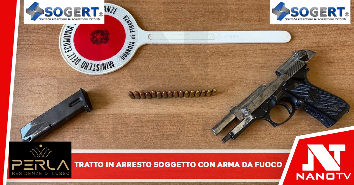 Guardia di Finanza: tratto in arresto un soggetto in possesso di arma da fuoco