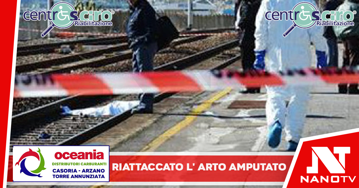 Straniero investito dal treno: riattaccato l’arto amputato
