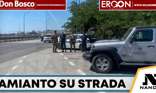 Casoria, trasportava pannelli in amianto senza autorizzazione: furgone sequestrato e denuncia