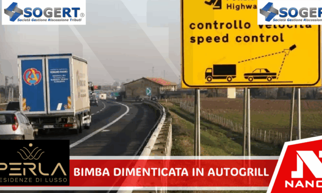 Bimba dimenticata in autogrill sulla A2, soccorsa dalla Polstrada