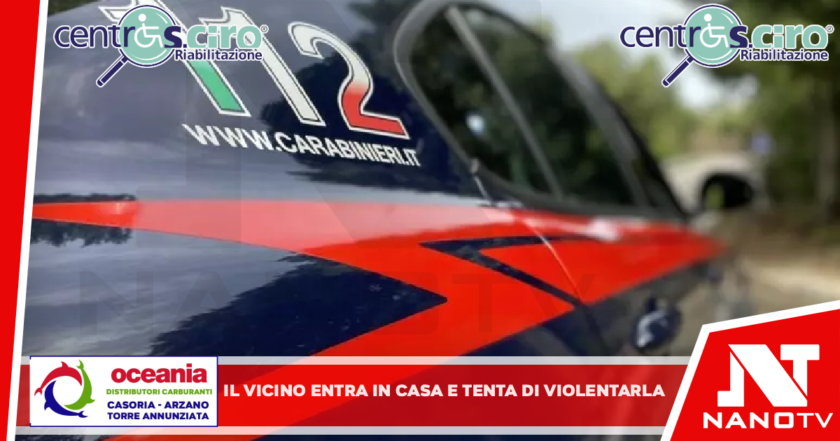 Il vicino entra in casa e tenta di violentarla a Procida, arrestato
