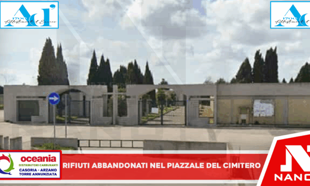 Rifiuti abbandonati nel piazzale del cimitero, individuato il responsabile: sequestrato il veicolo e multe per 3mila euro