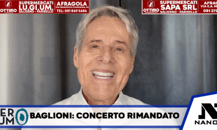 Polmonite per Claudio Baglioni, il doppio concerto alla Reggia rimandato di un anno: “Scelta dolorosa”