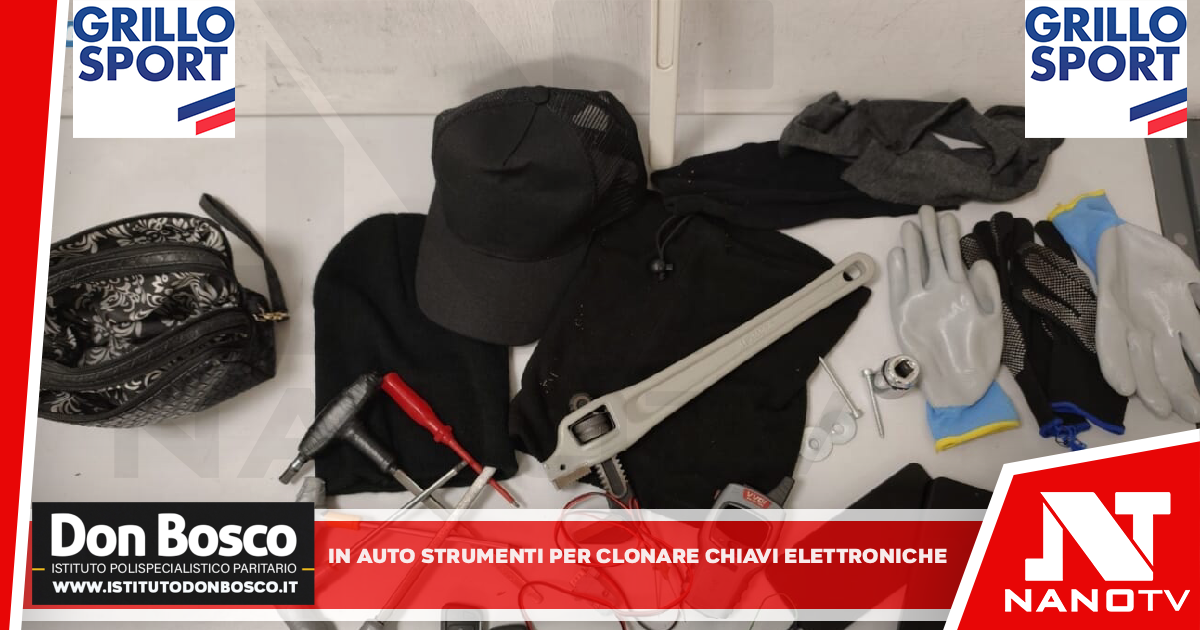 Inseguimento nella notte: arrestato dopo la fuga. In auto strumenti per clonare chiavi elettroniche