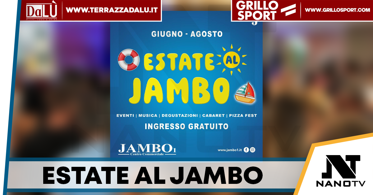 Estate al Jambo, tre mesi di eventi gratuiti tra musica, comicità e sport per tutta la famiglia