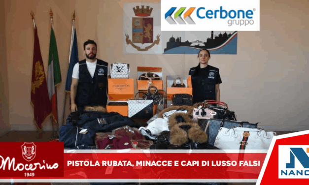 Pistola rubata, minacce e capi di lusso falsi: arrestato 52enne casertano