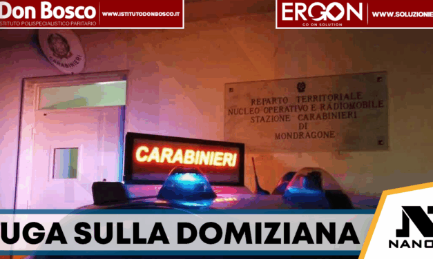 Mondragone, non si ferma all’alt e fugge per due chilometri: denunciato per guida in stato di ebbrezza