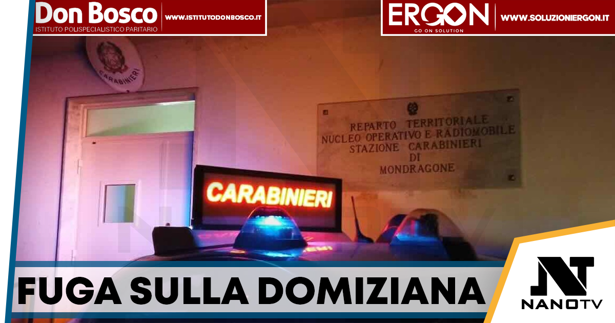 Mondragone, non si ferma all’alt e fugge per due chilometri: denunciato per guida in stato di ebbrezza