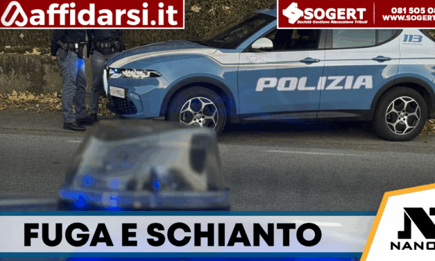 Barra, fugge all’alt della Polizia e si schianta durante l’inseguimento: arrestato 22enne
