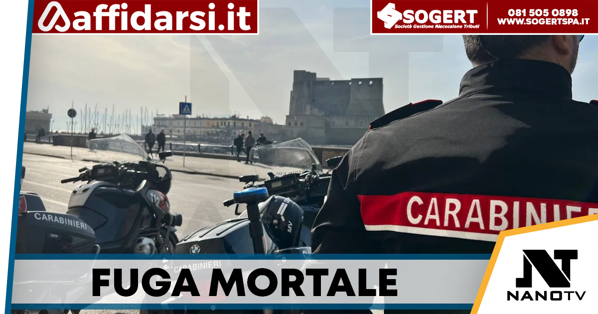 Napoli, fugge dai carabinieri in scooter e travolge un pedone: morto un 60enne sul Lungomare