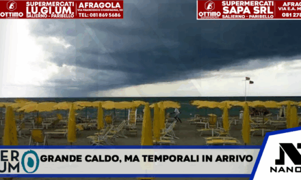 Grande caldo in Campania ma temporali in arrivo, scatta allerta