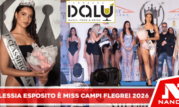 Alessia Esposito è Miss Campi Flegrei 2026 Serata Evento a Monteruscello tra moda, cultura e spettacolo