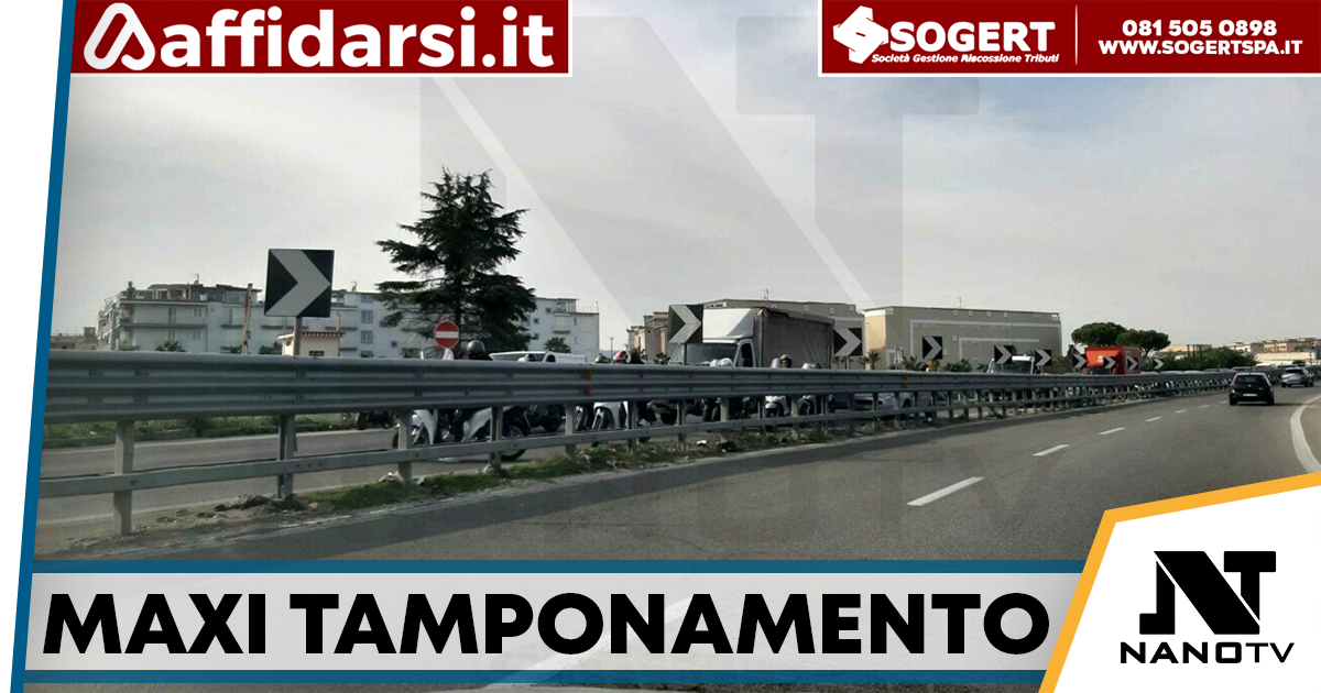 Maxi tamponamento sulla Circumvallazione: tre feriti e traffico in tilt a Melito