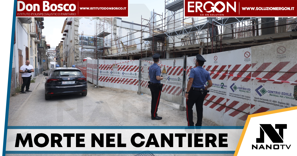 Incidente sul lavoro a Grumo Nevano, operaio precipita in cantiere e perde la vita